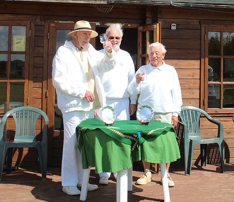The Winners, Paul Schofield & Russell Moore with Ian Wilson (donor)